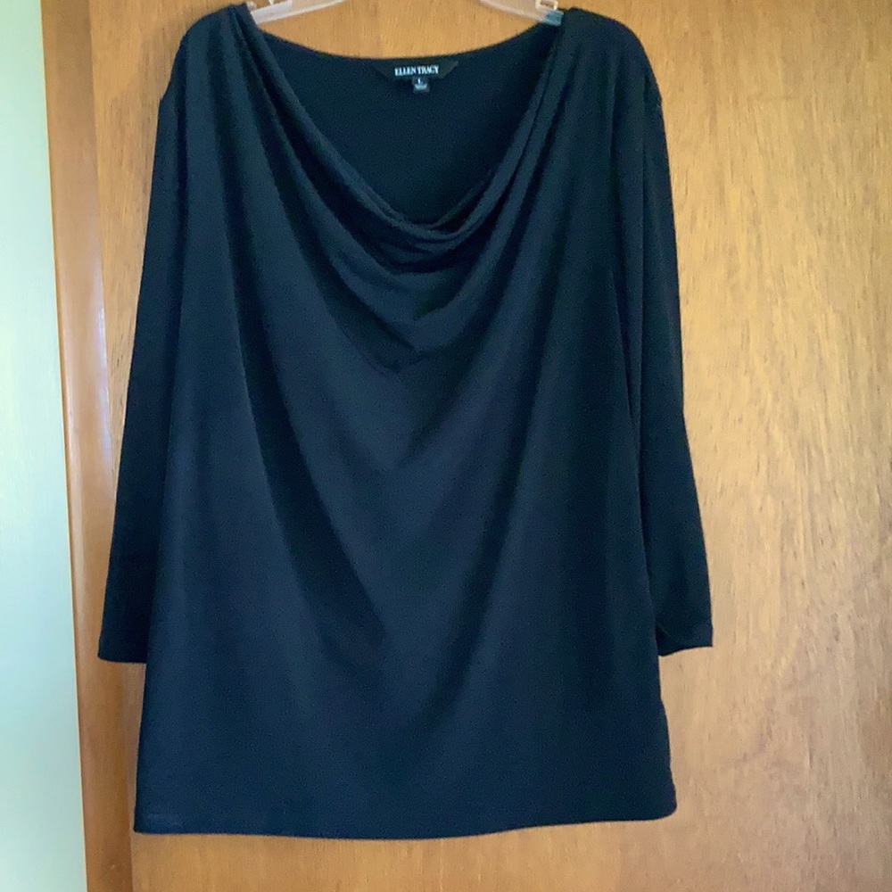 Ellen Tracy Cowell Neck Line Top